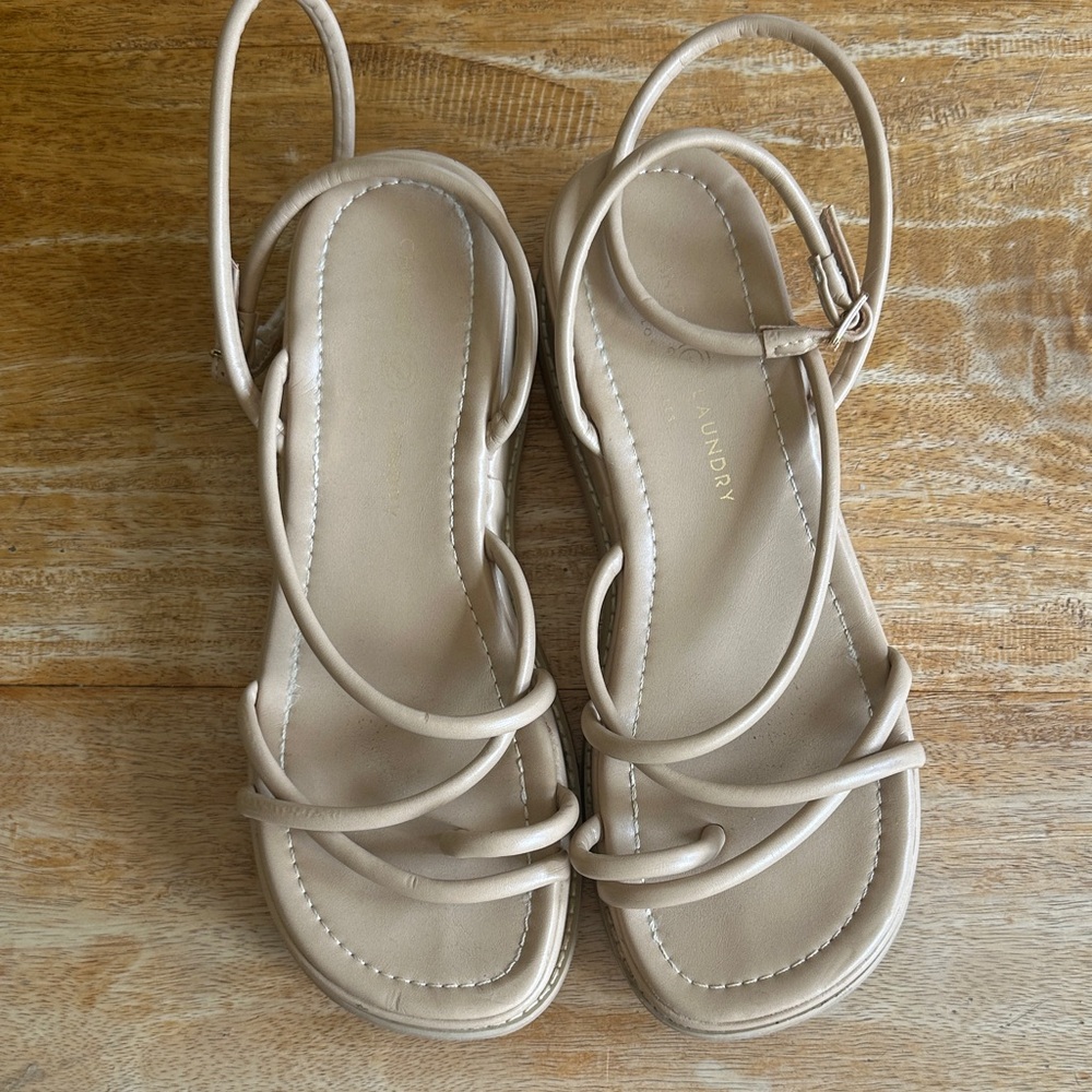 Chinese Laundry Nude Strappy Sandals